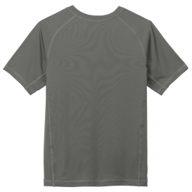 Sport-Tek YST470 Youth Rashguard Tee - Dark Smoke Grey