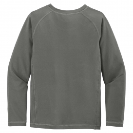 Sport-Tek YST470LS Youth Long Sleeve Rashguard Tee - Dark Smoke Grey