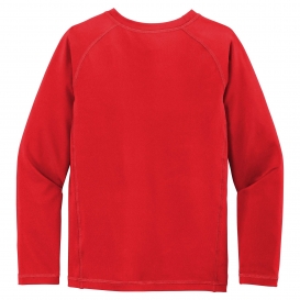 Sport-Tek YST470LS Youth Long Sleeve Rashguard Tee - True Red