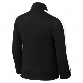 Sport-Tek YST94 Youth Full-Zip Tricot Track Jacket - Black/White