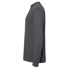 M&O 4820 Gold Soft Touch Long Sleeve T-Shirt - Dark Heather