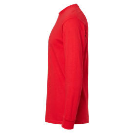 M&O 4820 Gold Soft Touch Long Sleeve T-Shirt - Deep Red