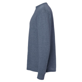 M&O 4820 Gold Soft Touch Long Sleeve T-Shirt - Heather Navy