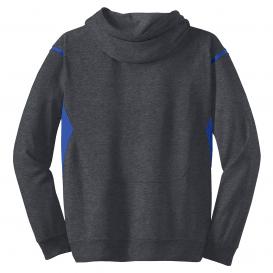 Sport-Tek F246 Tech Fleece Hooded Sweatshirt - Graphite Heather/True Royal