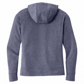 Sport-Tek LST293 Ladies PosiCharge Tri-Blend Wicking Fleece Full-Zip Hooded Jacket - True Navy Heather
