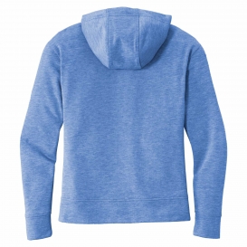 Sport-Tek LST293 Ladies PosiCharge Tri-Blend Wicking Fleece Full-Zip Hooded Jacket - True Royal Heather