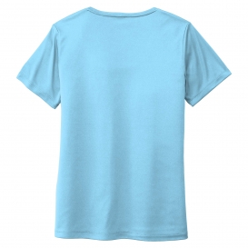 Sport-Tek LST420 Ladies Posi-UV Pro Scoop Neck Tee - Light Blue
