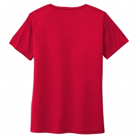Sport-Tek LST420 Ladies Posi-UV Pro Scoop Neck Tee - True Red