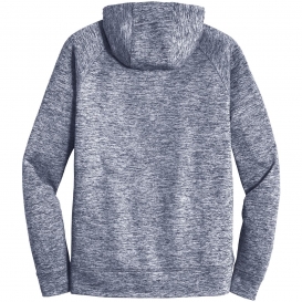 Sport-Tek ST225 PosiCharge Electric Heather Fleece Hooded Pullover - True Navy Electric