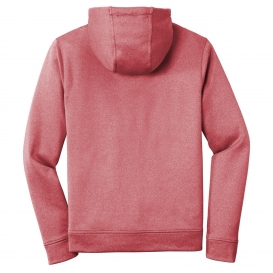 Sport-Tek ST264 PosiCharge Sport-Wick Heather Fleece Hooded Pullover - Deep Red Heather