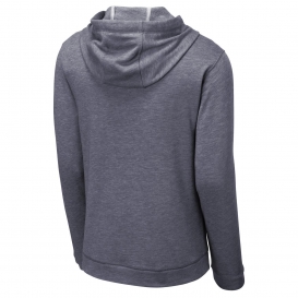 Sport-Tek ST296 PosiCharge Tri-Blend Wicking Fleece Hooded Pullover - True Navy Heather