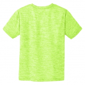 Sport-Tek YST390 Youth PosiCharge Electric Heather Tee - Lime Shock Electric