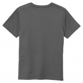 Sport-Tek YST420 Youth Posi-UV Pro Tee - Dark Smoke Grey