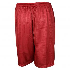 Sport-Tek ST515 Long PosiCharge Classic Mesh Shorts - True Red