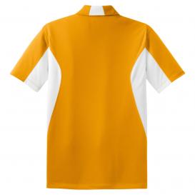 Sport-Tek ST655 Side Blocked Micropique Sport-Wick Polo - Gold/White