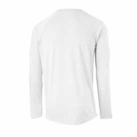 Sport-Tek ST700LS Long Sleeve Ultimate Performance Crew - White | Full ...