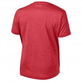 Sport-Tek YST360 Youth Heather Contender Tee - Scarlet Heather