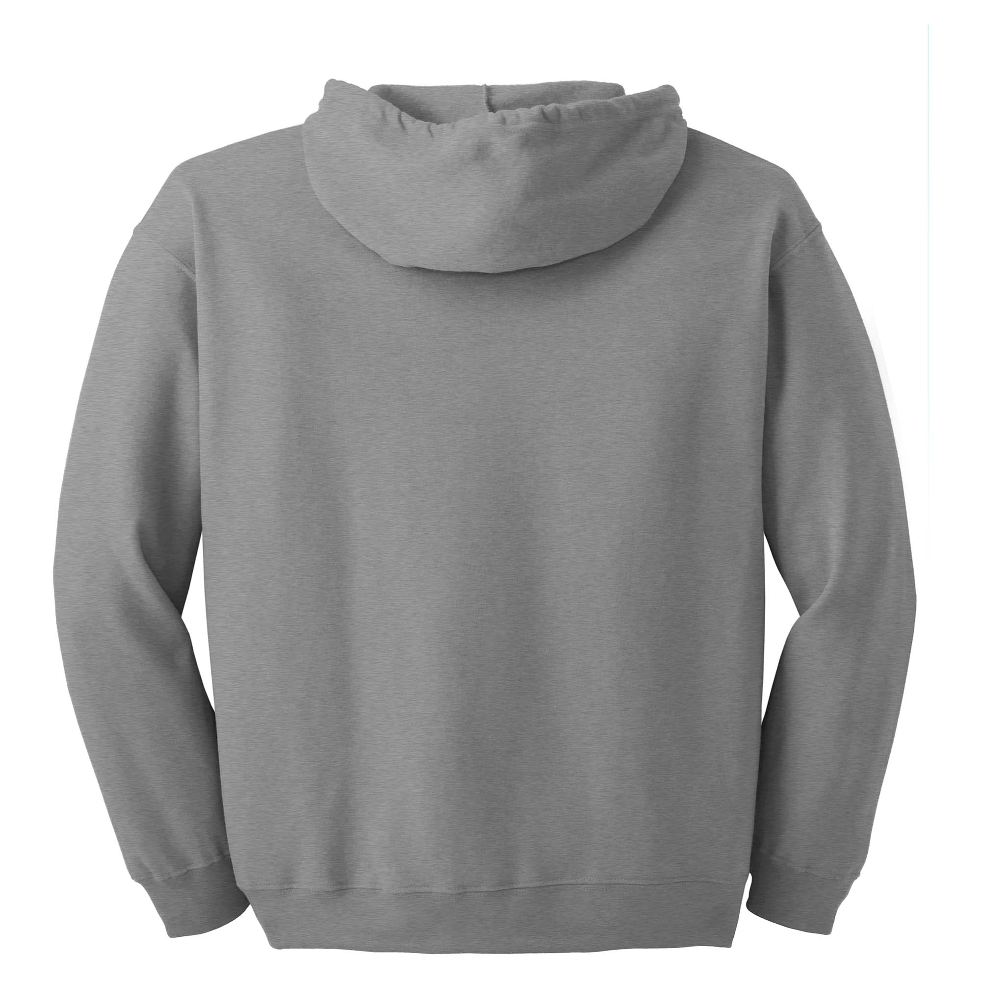 Gildan 18600 Heavy Blend Full-Zip Hooded Sweatshirt - Sport Grey | Full ...