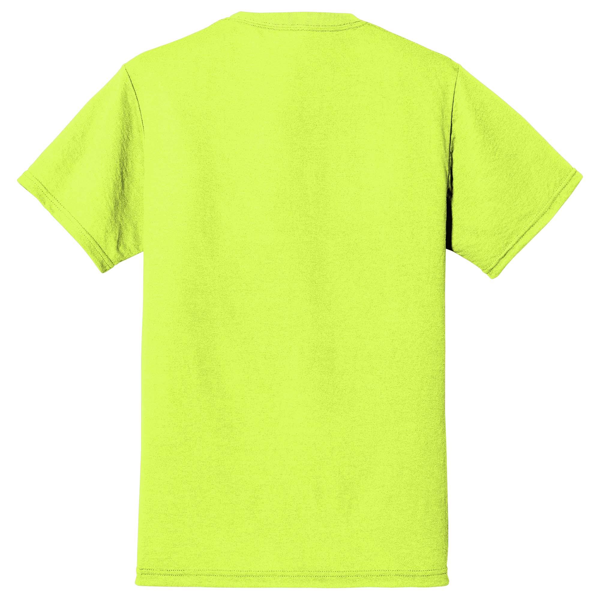 Jerzees 21M Dri-Power 100% Polyester T-Shirt - Safety Green | Full