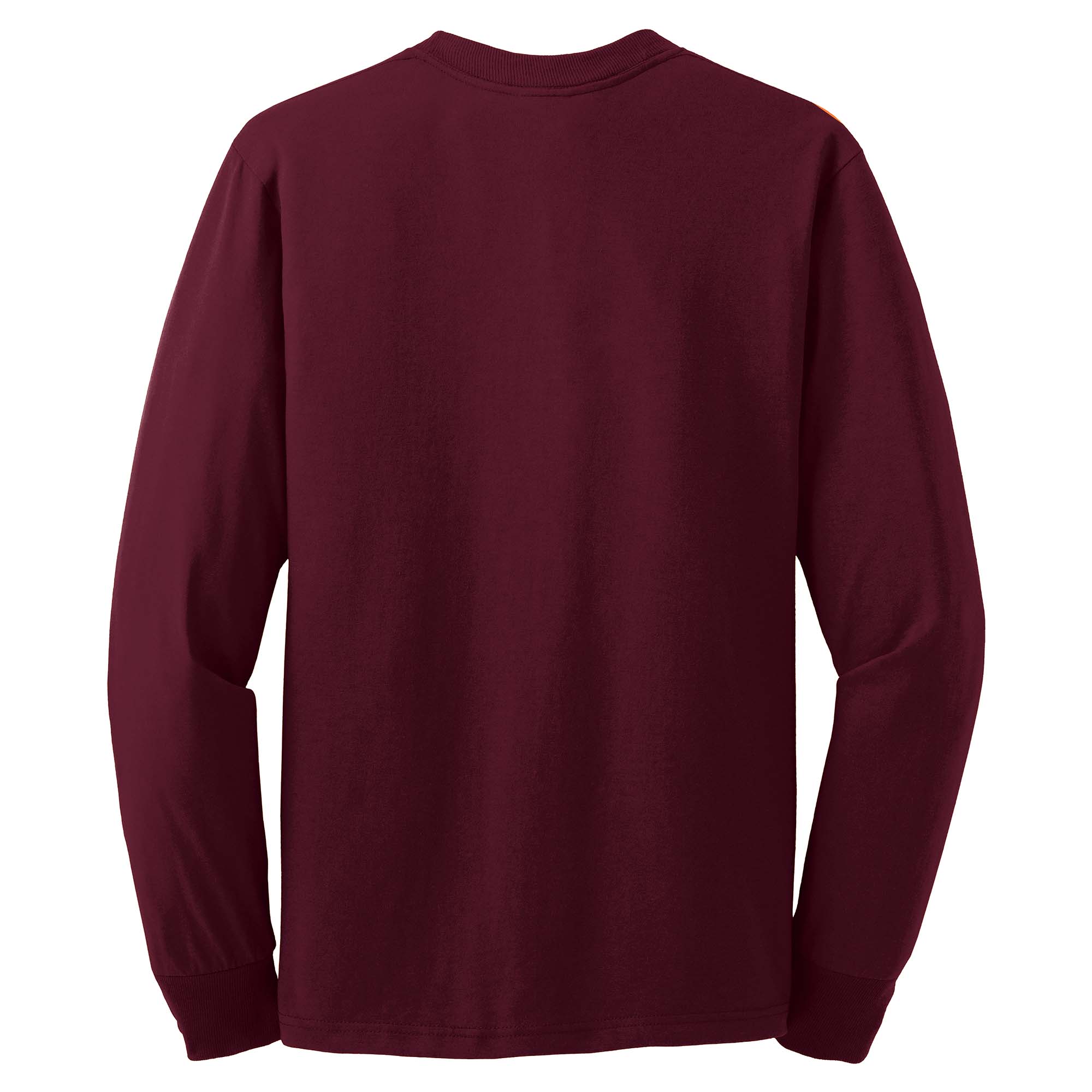 Jerzees 29LS Dri-Power 50/50 Cotton/Poly Long Sleeve T-Shirt - Maroon ...