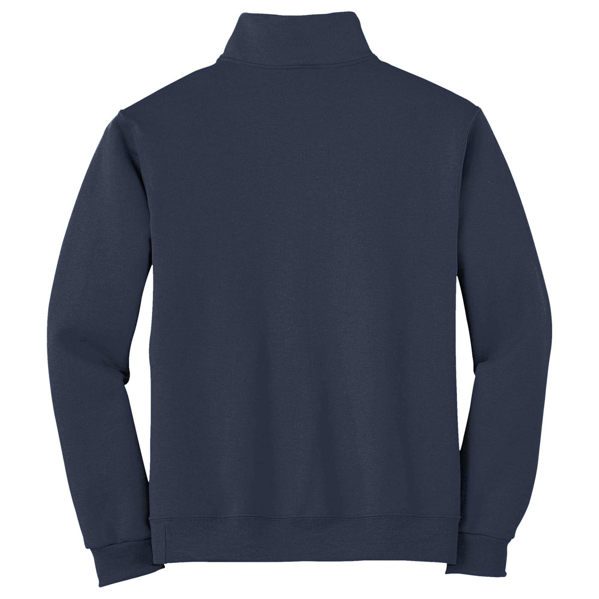 Jerzees 995M NuBlend 1/4-Zip Cadet Collar Sweatshirt - Navy