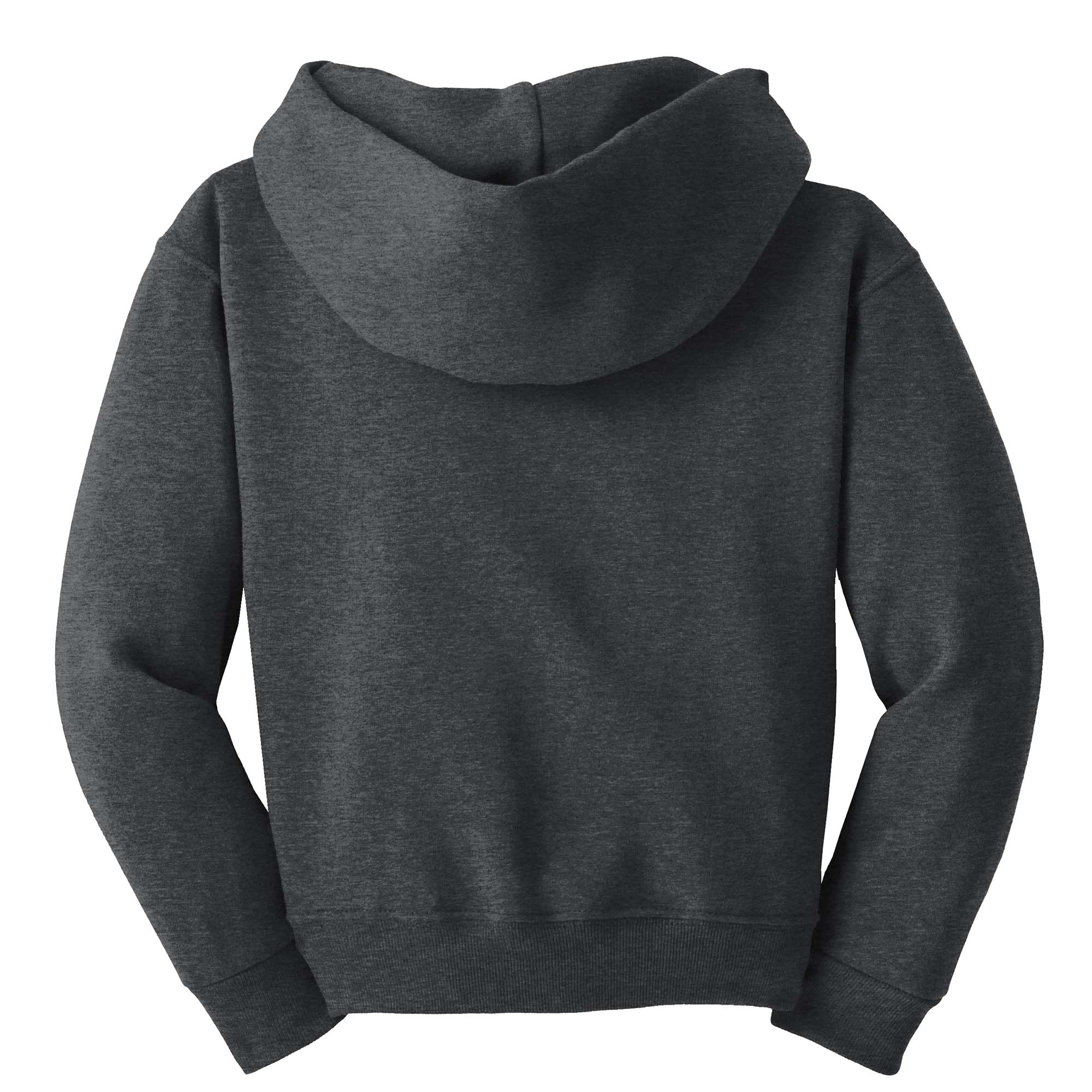 Jerzees 996Y Youth NuBlend Pullover Hooded Sweatshirt - Black Heather | FullSource.com