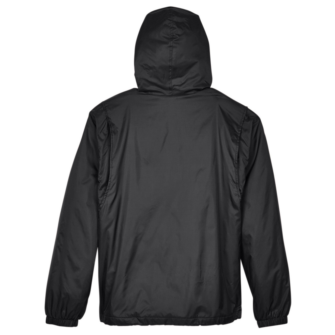 UltraClub 8915 Fleece Lined Hooded Jacket - Black | Full Source