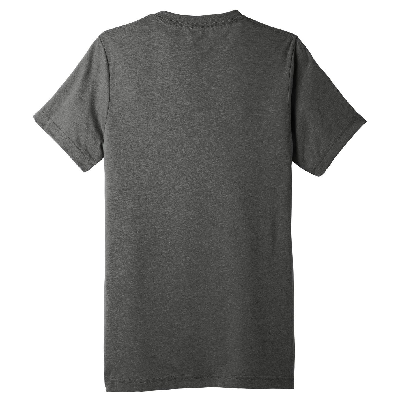 Bella + Canvas BC3415 Unisex Triblend Short Sleeve V-Neck Tee - Grey ...