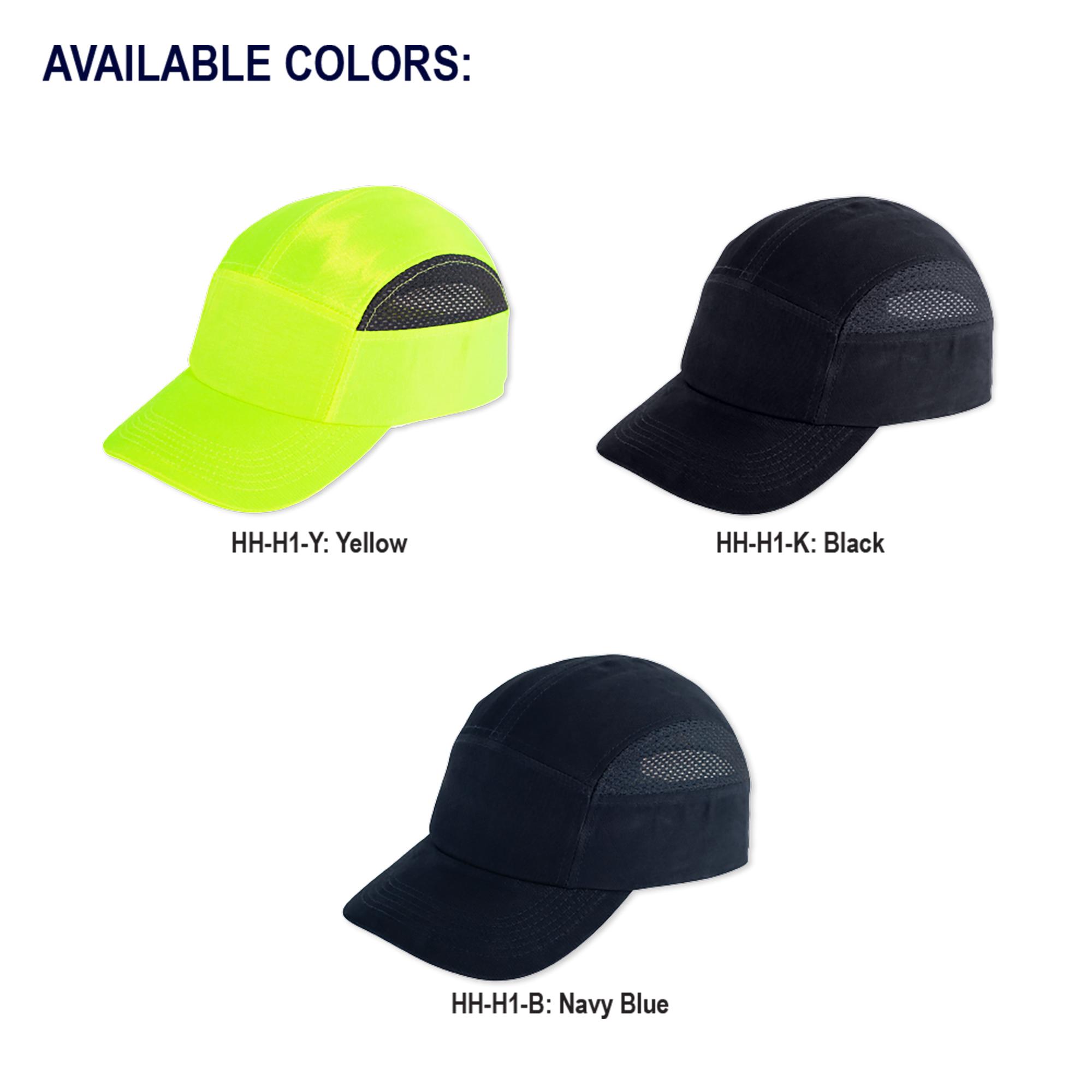 Bullhead Safety HH-H1 Baseball Style Bump Cap - Black | Full Source