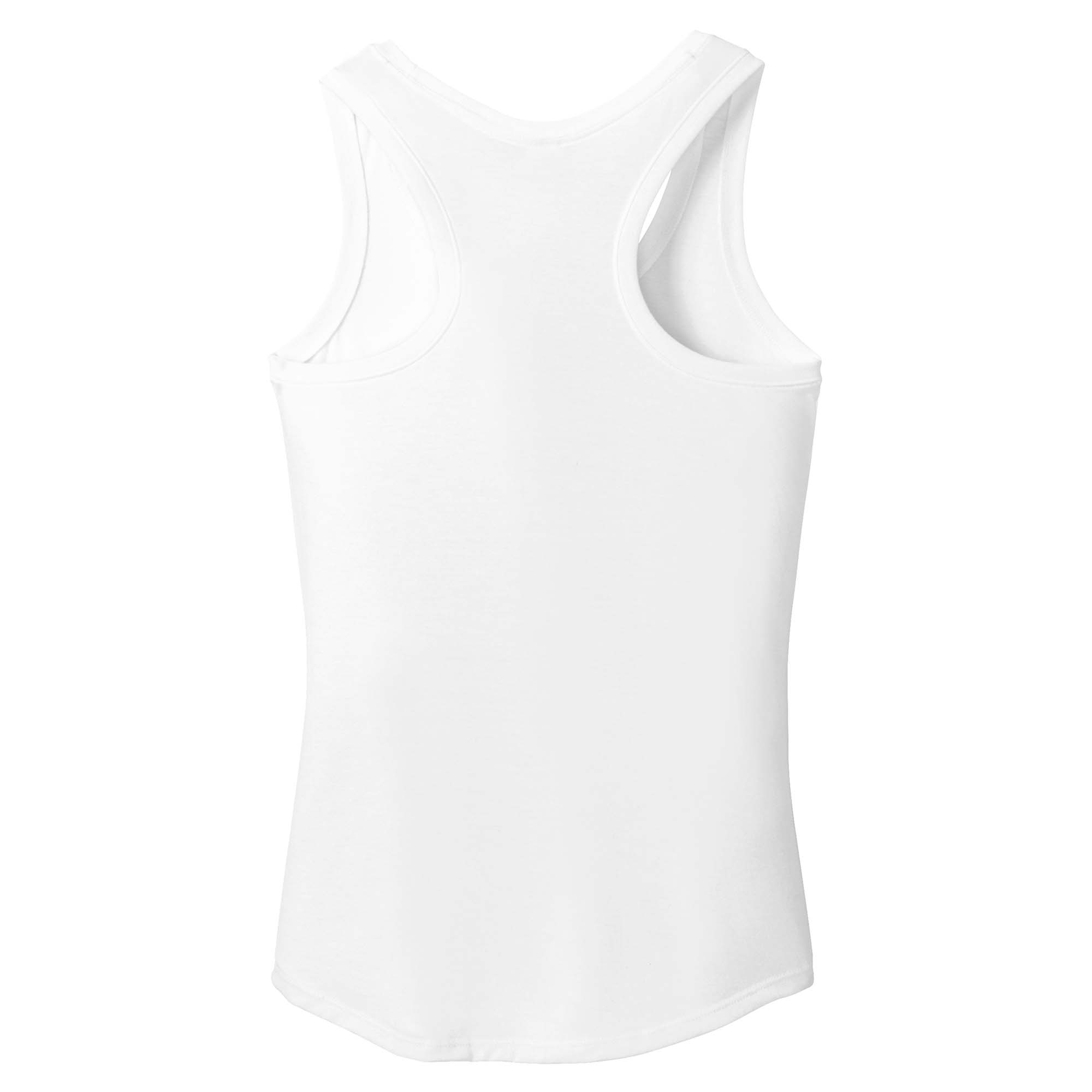 District DM138L Women's Perfect Tri Racerback Tank - White | Full Source