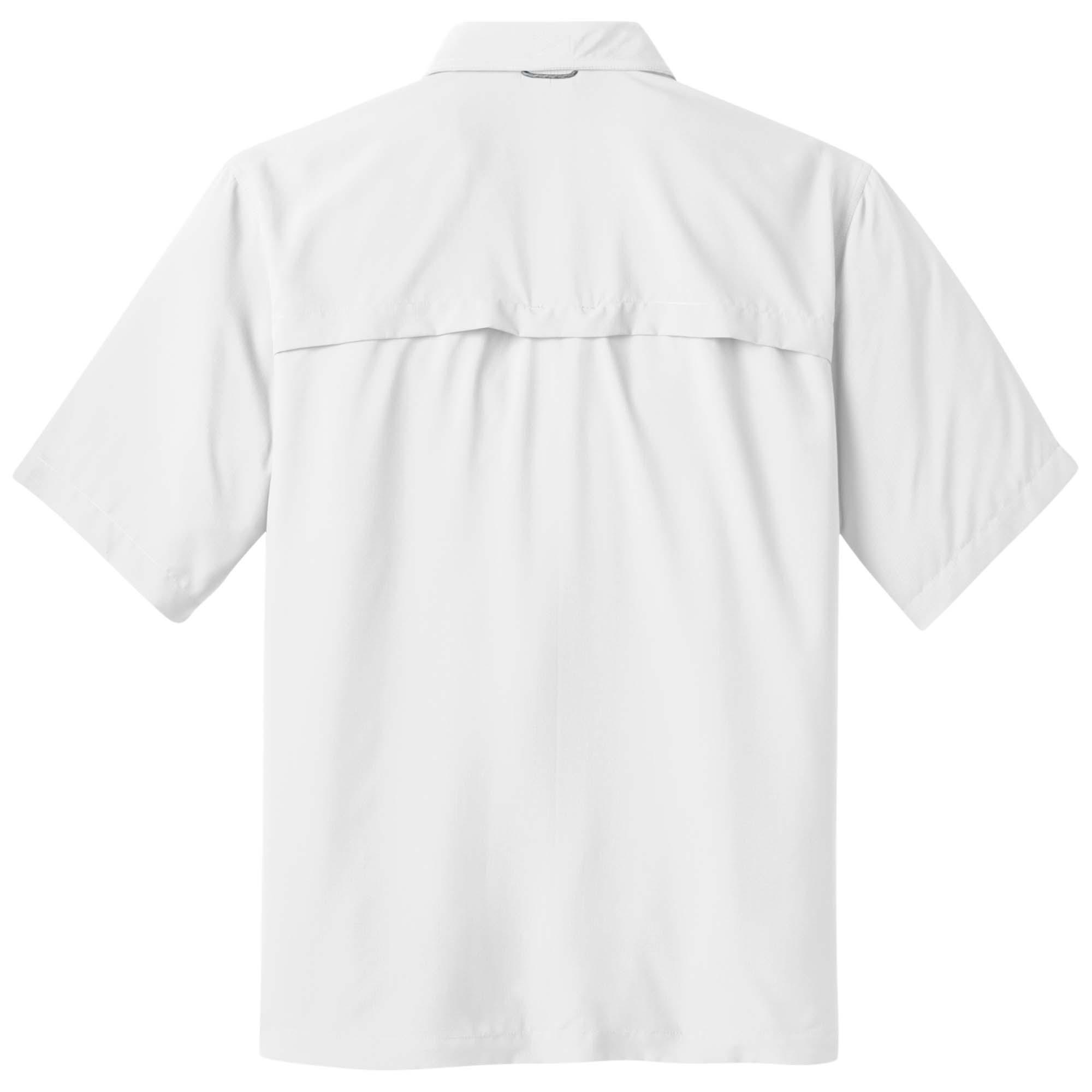 Eddie Bauer EB602 Short Sleeve Performance Fishing Shirt - White