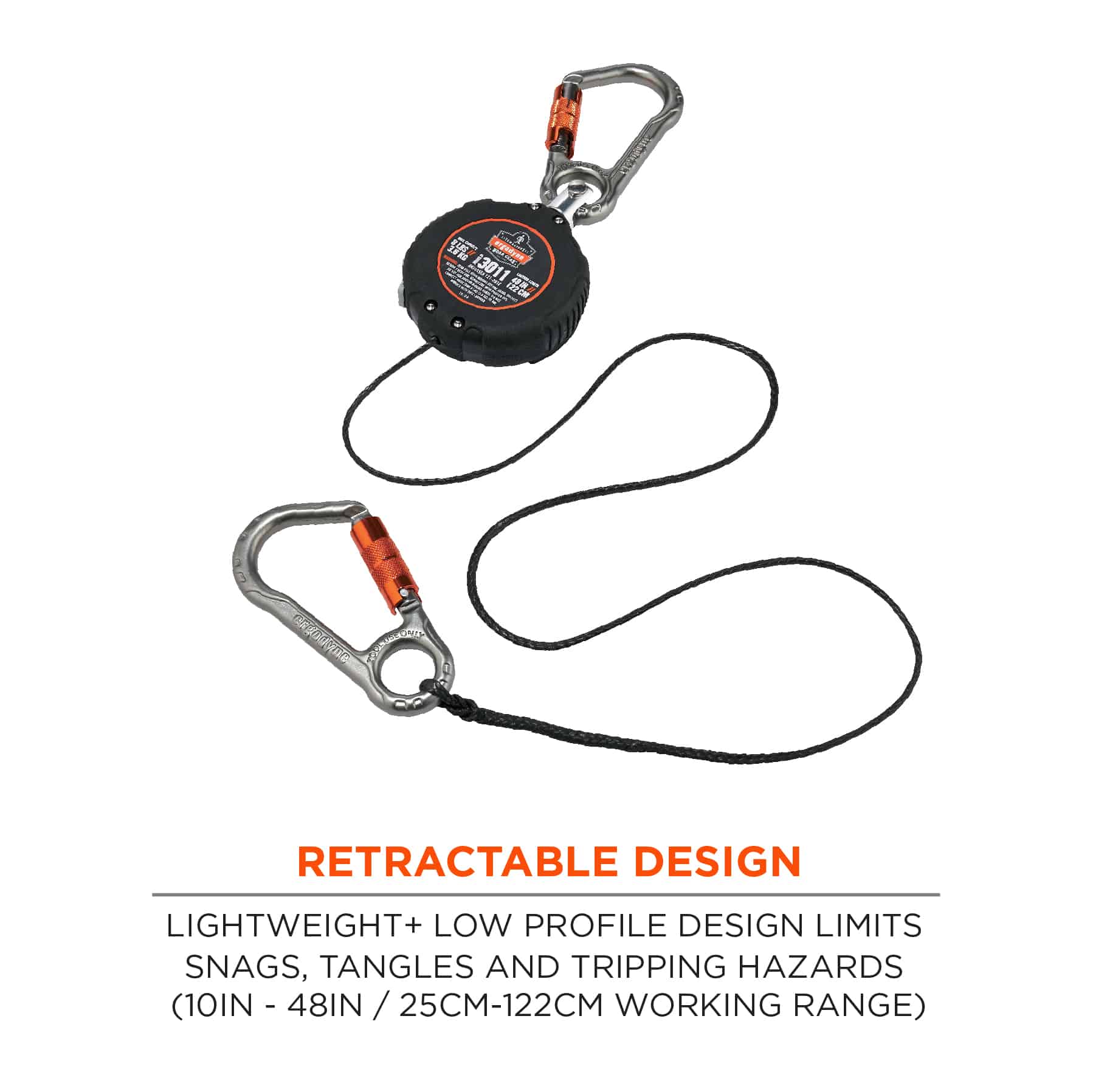 Retractable Tool Lanyard with Belt Loop Clip