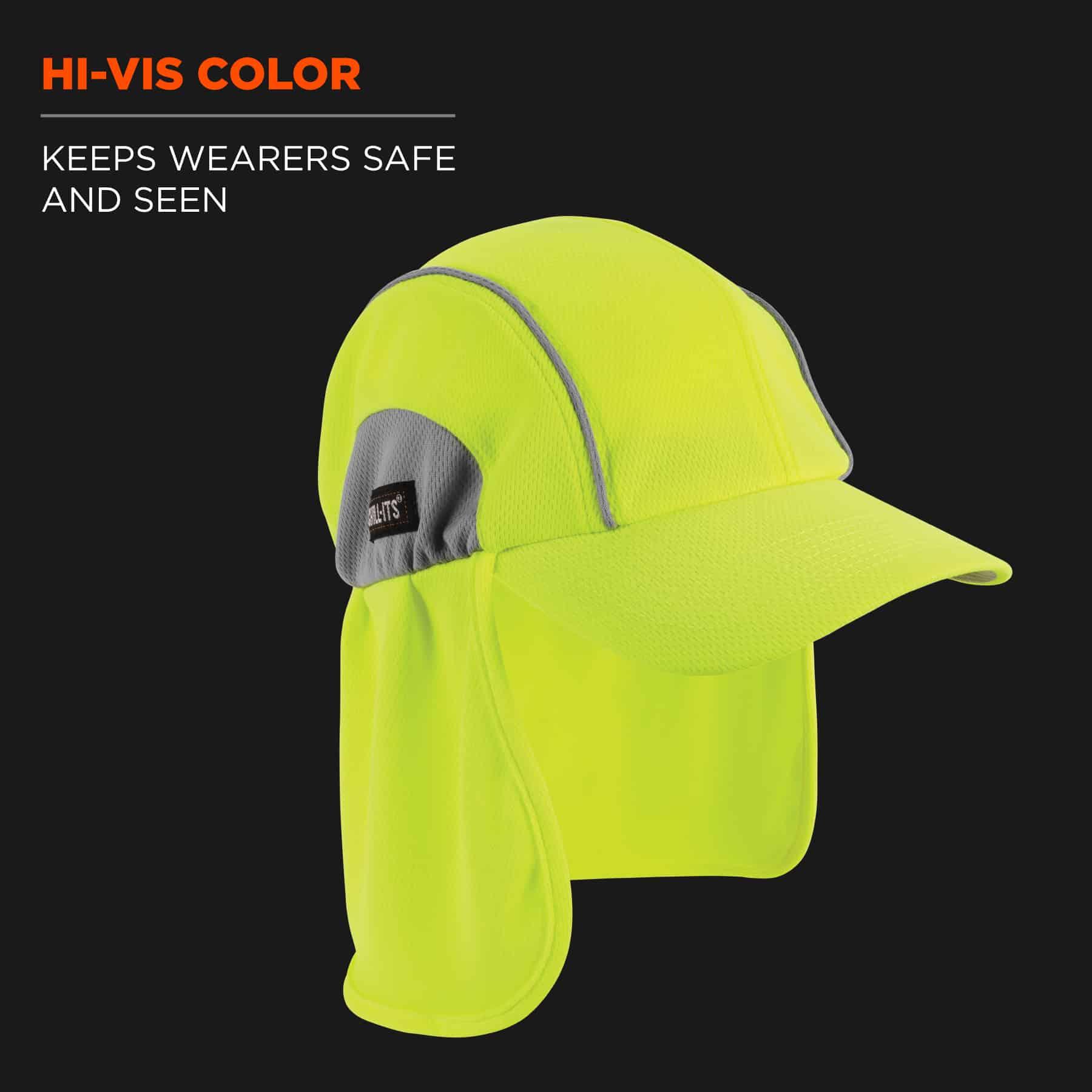 Ergodyne Chill-Its 6650 High Performance Hat with Neck Shade Yellow/Lime  Full Source