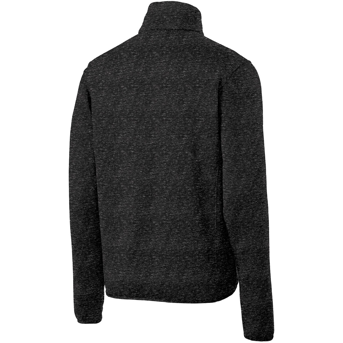 Port Authority F232 Sweater Fleece Jacket - Black Heather | Full Source