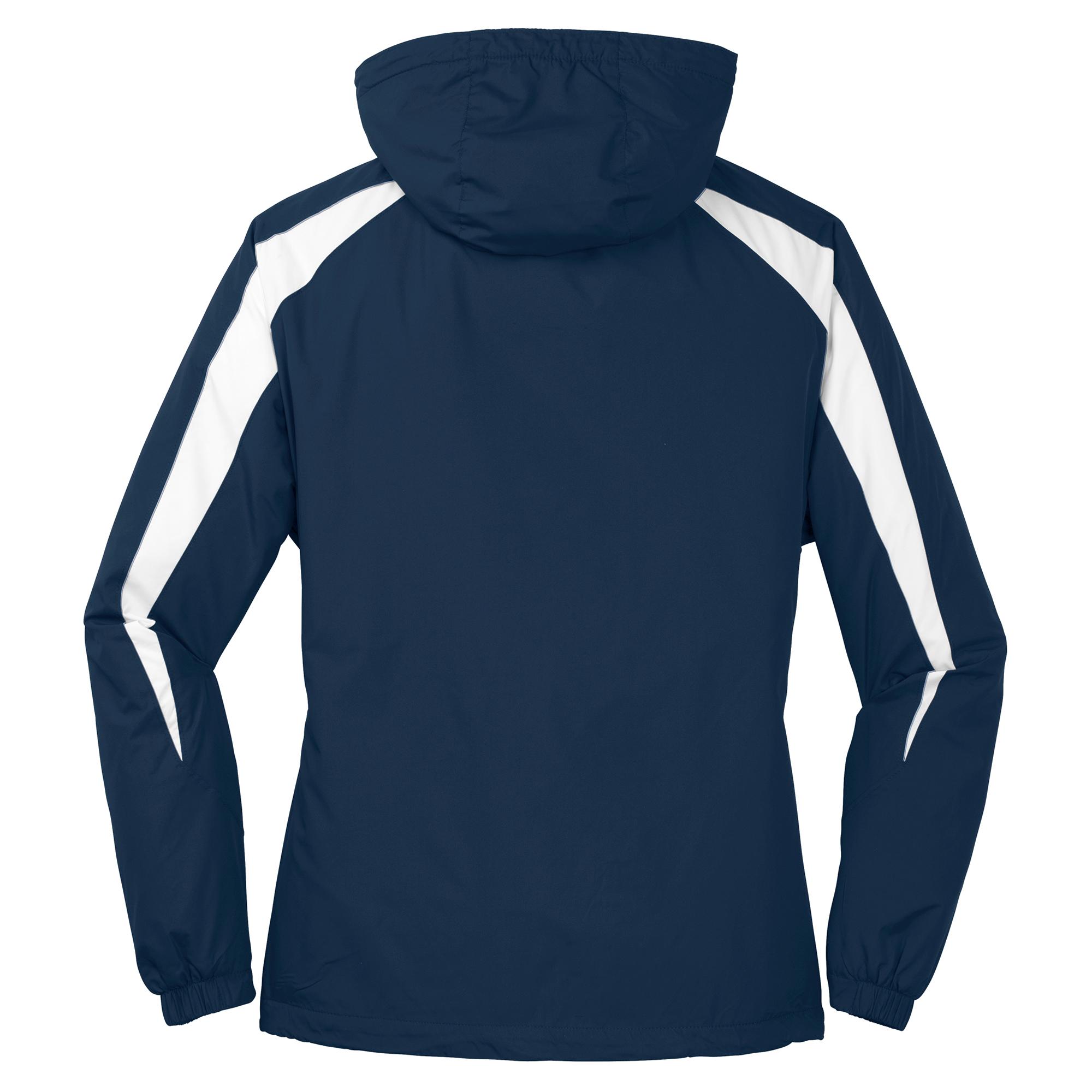 BoTT×TTTMSW track jacket navy Sport-Tek JST81 Fleece-Lined Colorblock Jacket - True Navy/White