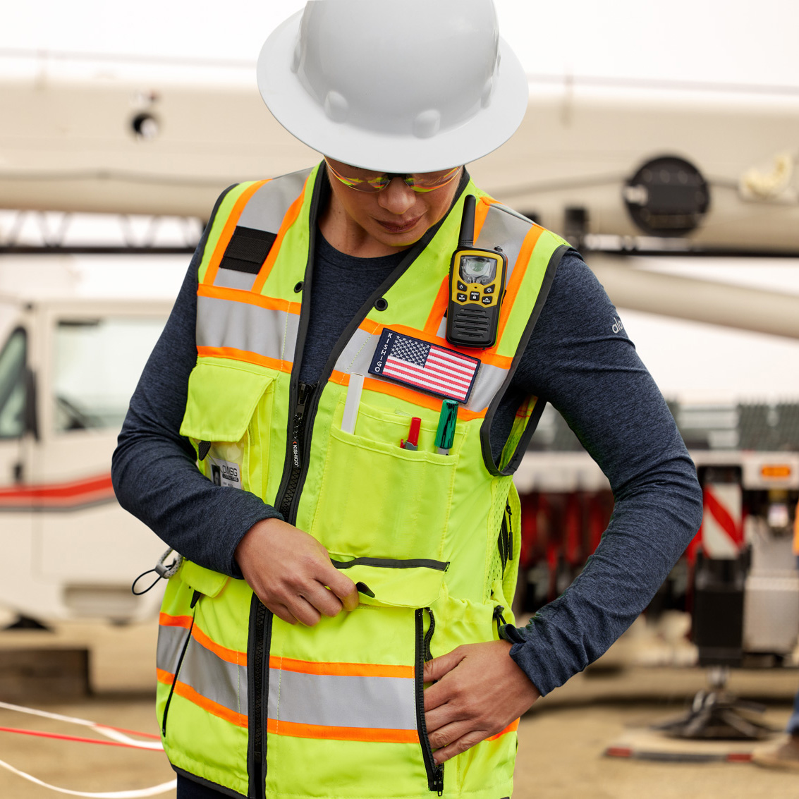 Kishigo 1824 Women's Ultimate Construction Safety Vest - Yellow