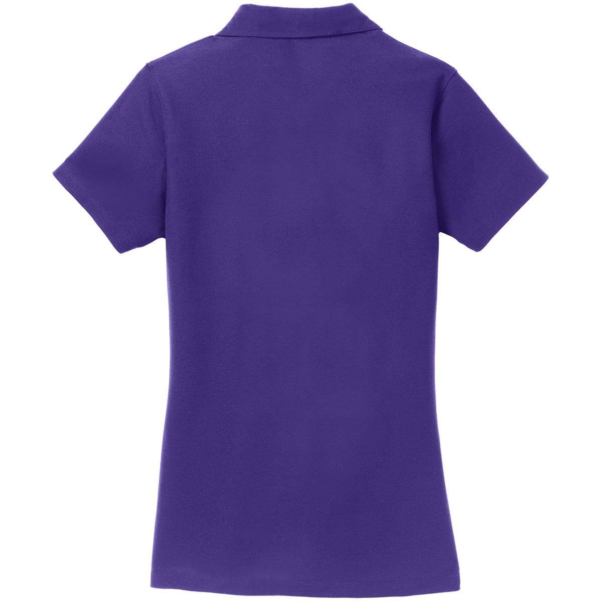 Port Authority L5001 Ladies Silk Touch Y-Neck Polo - Purple | FullSource.com