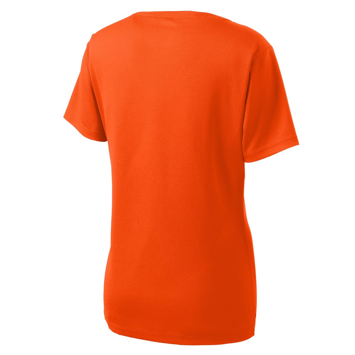 Sport-Tek LST340 Ladies PosiCharge RacerMesh V-Neck Tee - Neon Orange ...