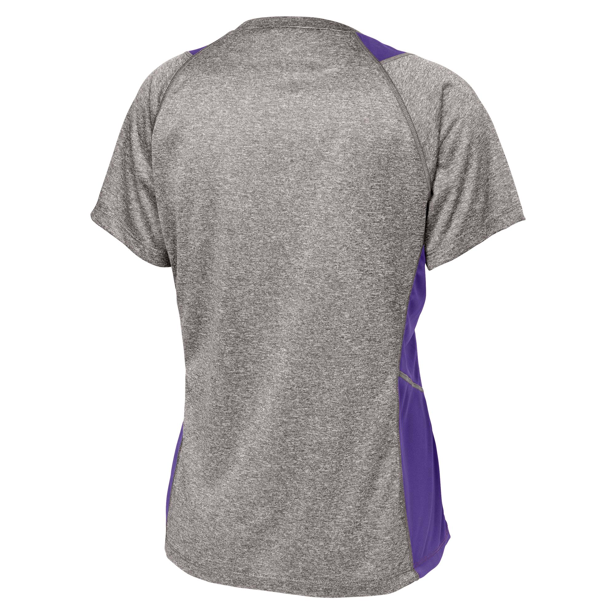 Sport-Tek ST361 Heather Colorblock Contender Tee - Moisture Wicking Performance T-Shirt - View #2