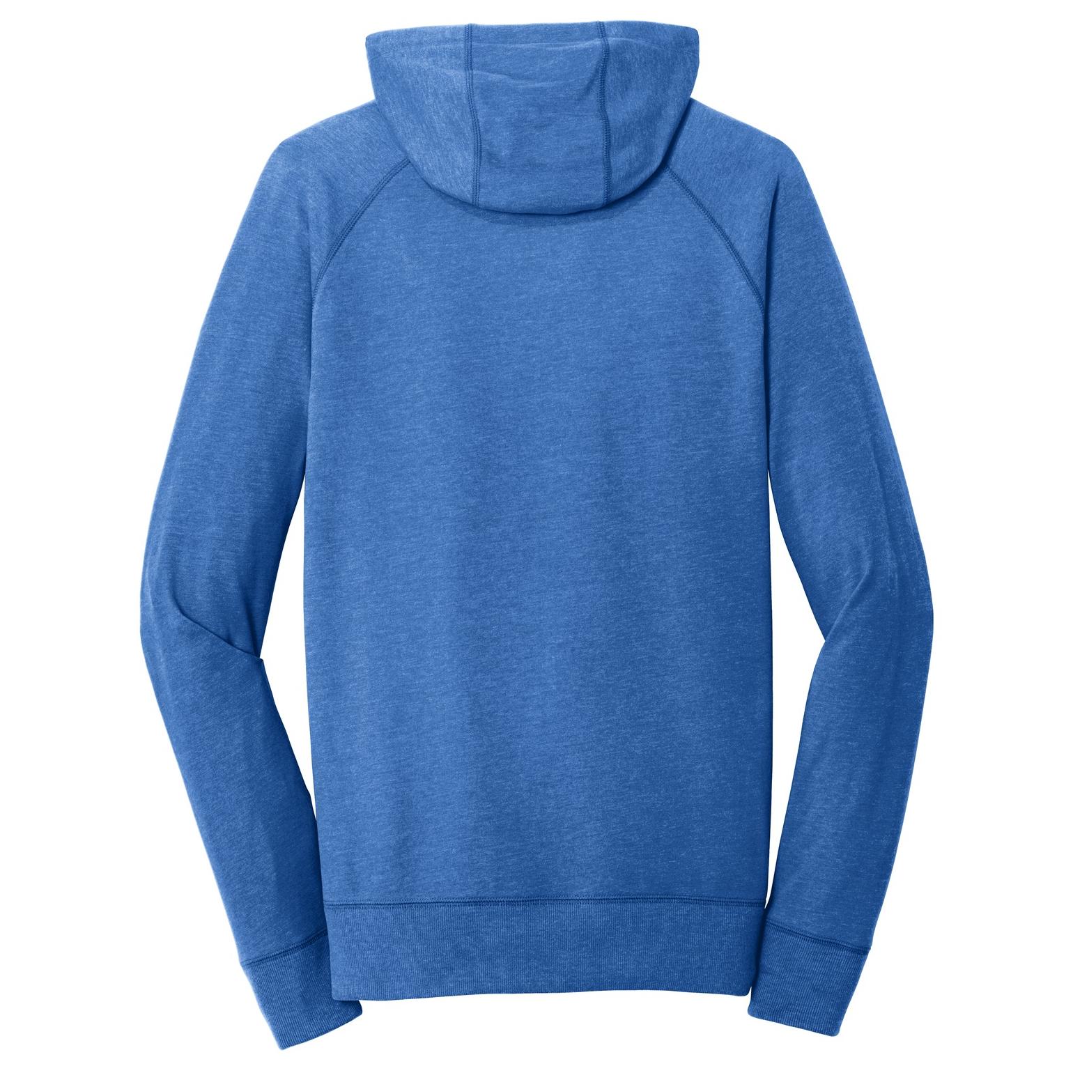 New Era NEA122 Sueded Cotton Full-Zip Hoodie - Royal Heather | Full Source