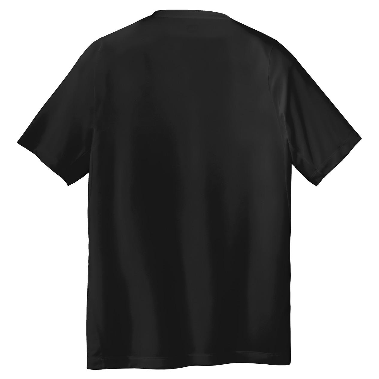 New Era NEA200 Series Performance Crew Tee - Black Solid | Full Source