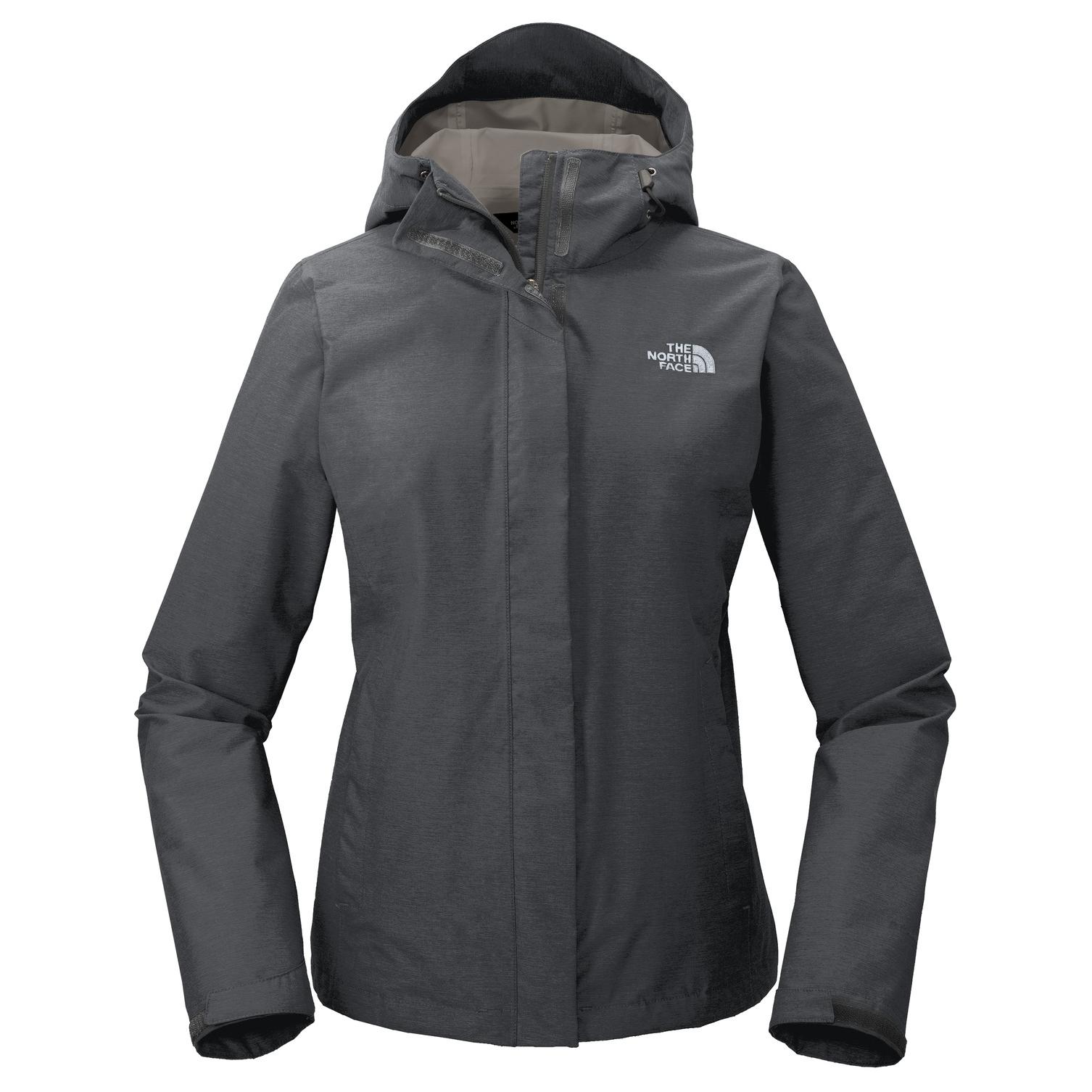 north face black grey jacket