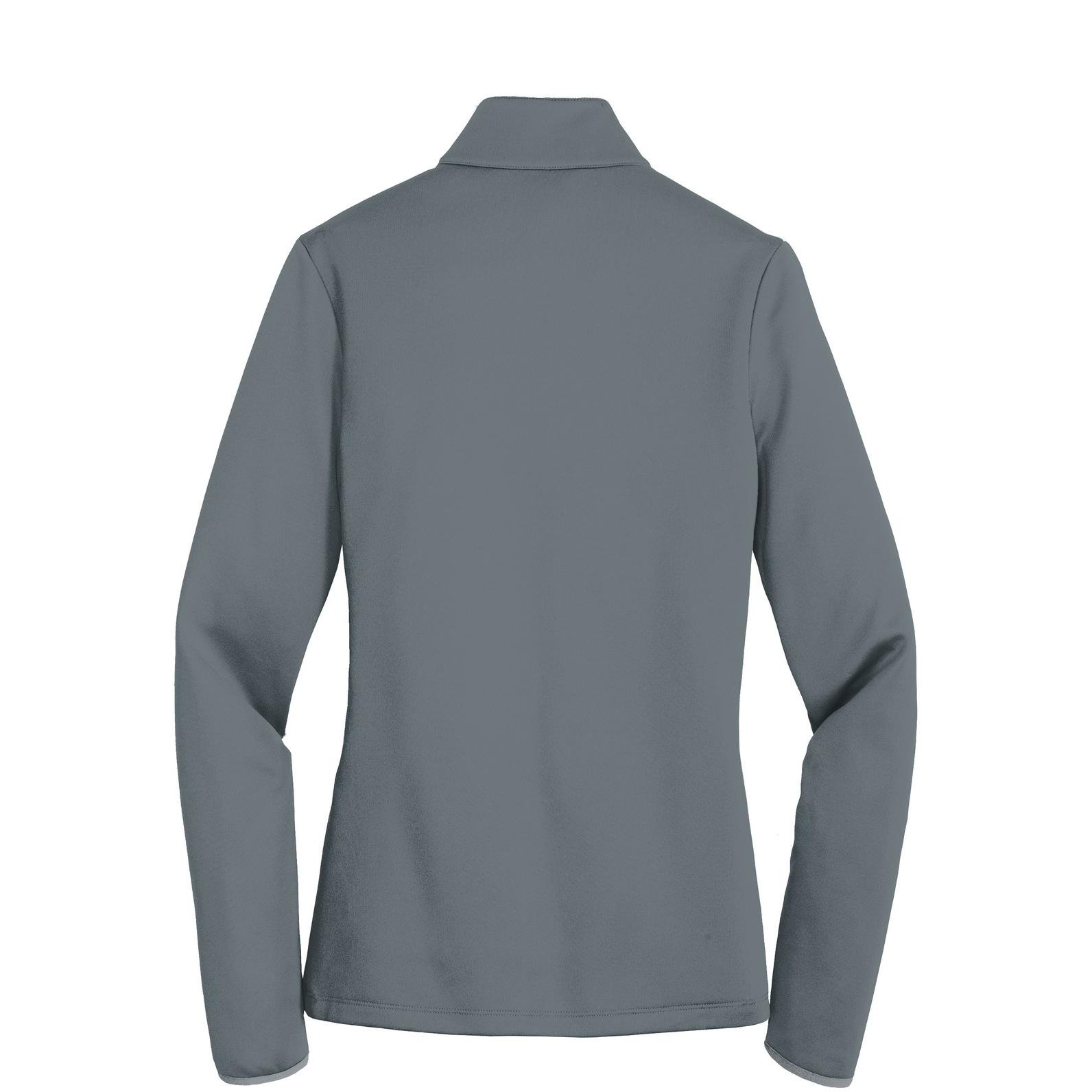 Nike 779804 Ladies Therma-FIT Hypervis 1/2-Zip Cover-Up - Dark Grey ...