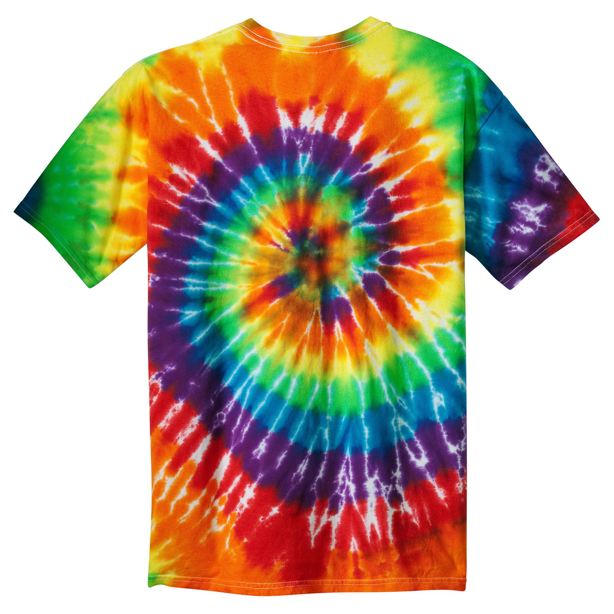 Custom printed port & company tie-dye tee