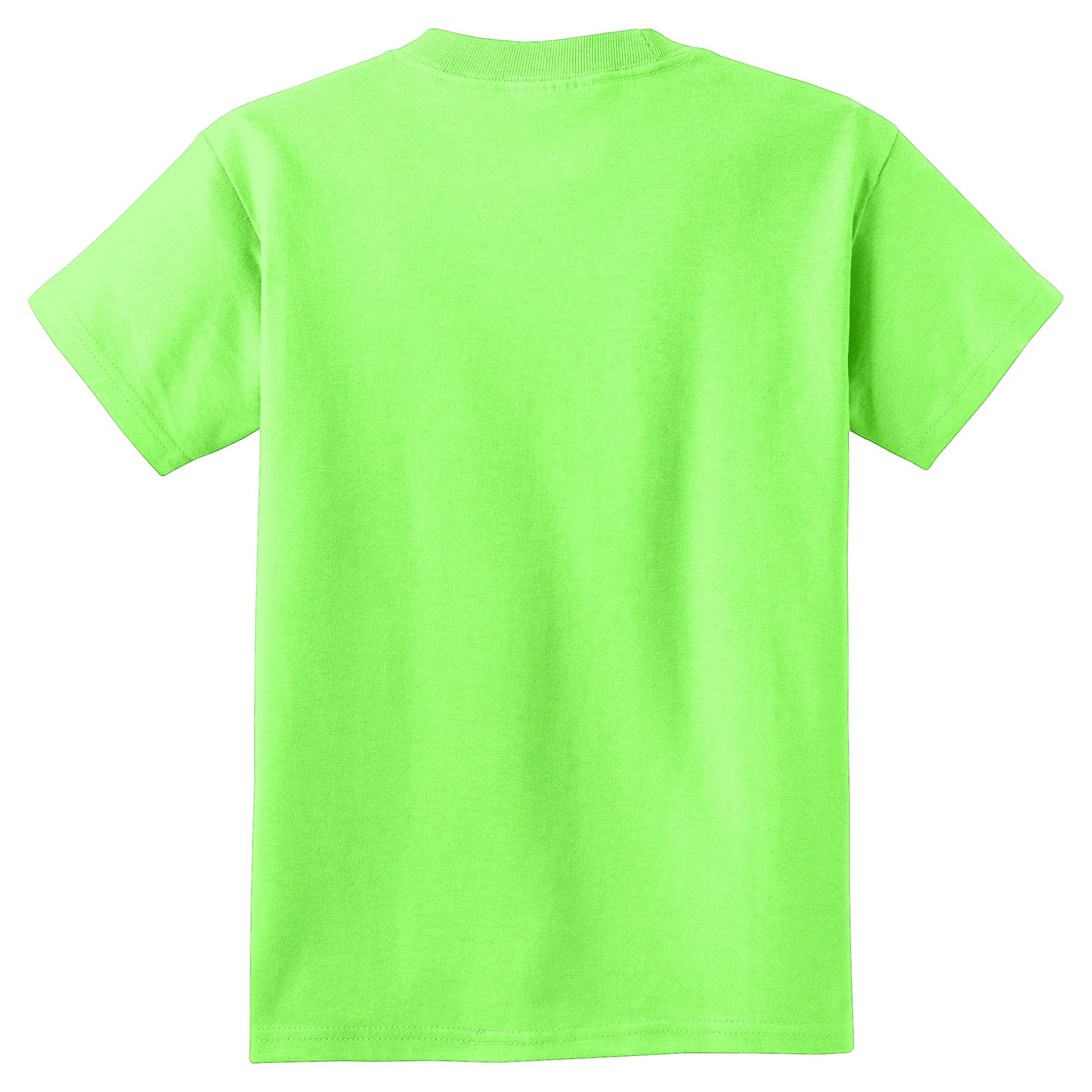 Port & Company PC54Y Youth Core Cotton Tee - Neon Green