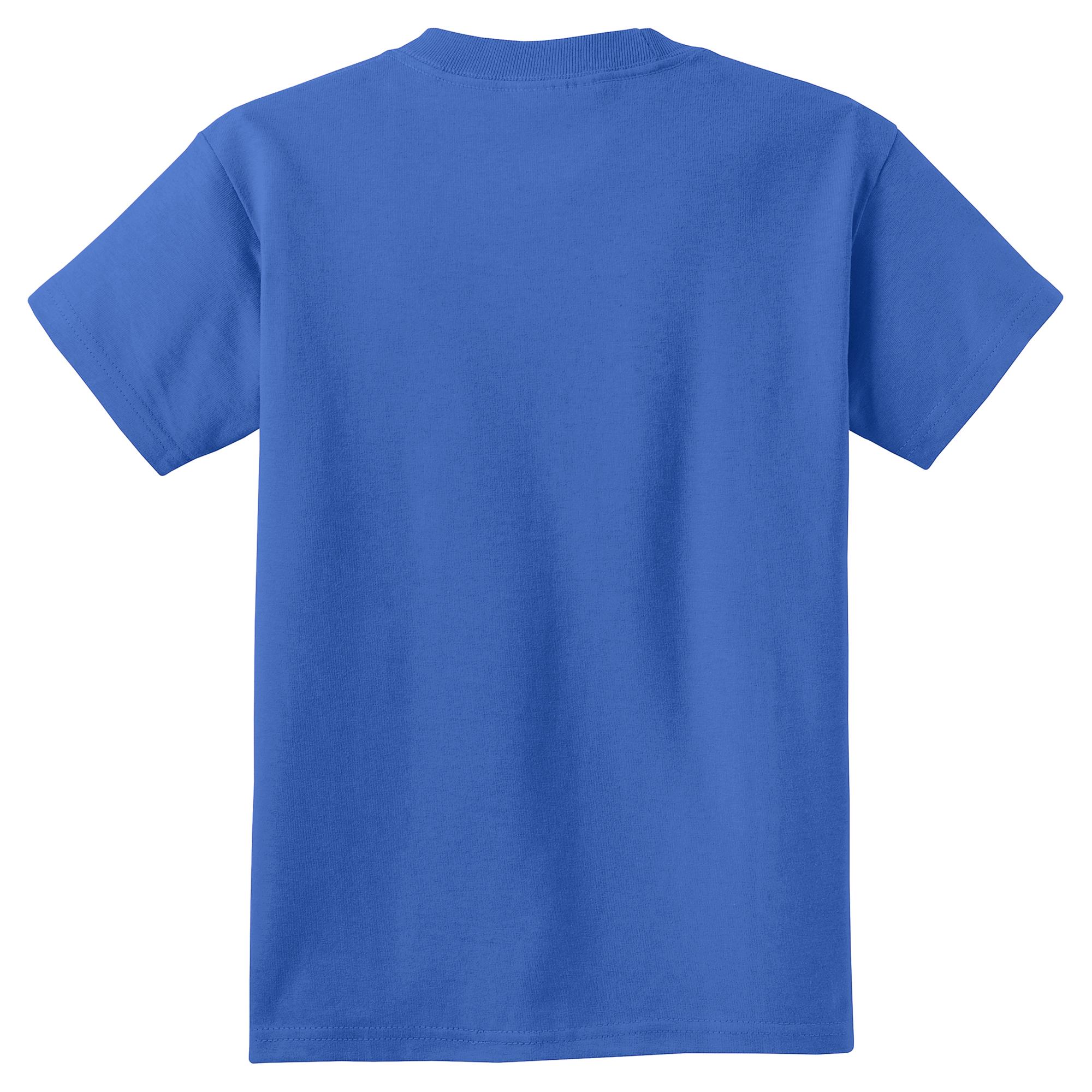 Port & Company PC54Y Youth Core Cotton Crew Neck T-Shirt – Short Sleeve, Solid, Regular Fit – Sizes XS-XL, 100% Cotton