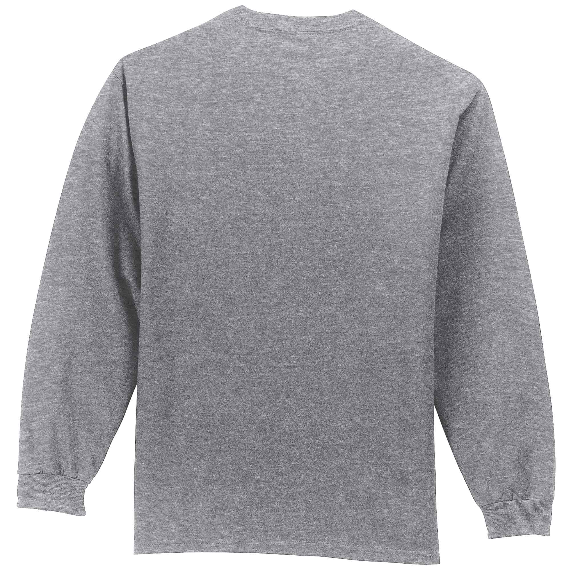 Port & Company PC61LSP Long Sleeve Essential Pocket Tee - Athletic ...