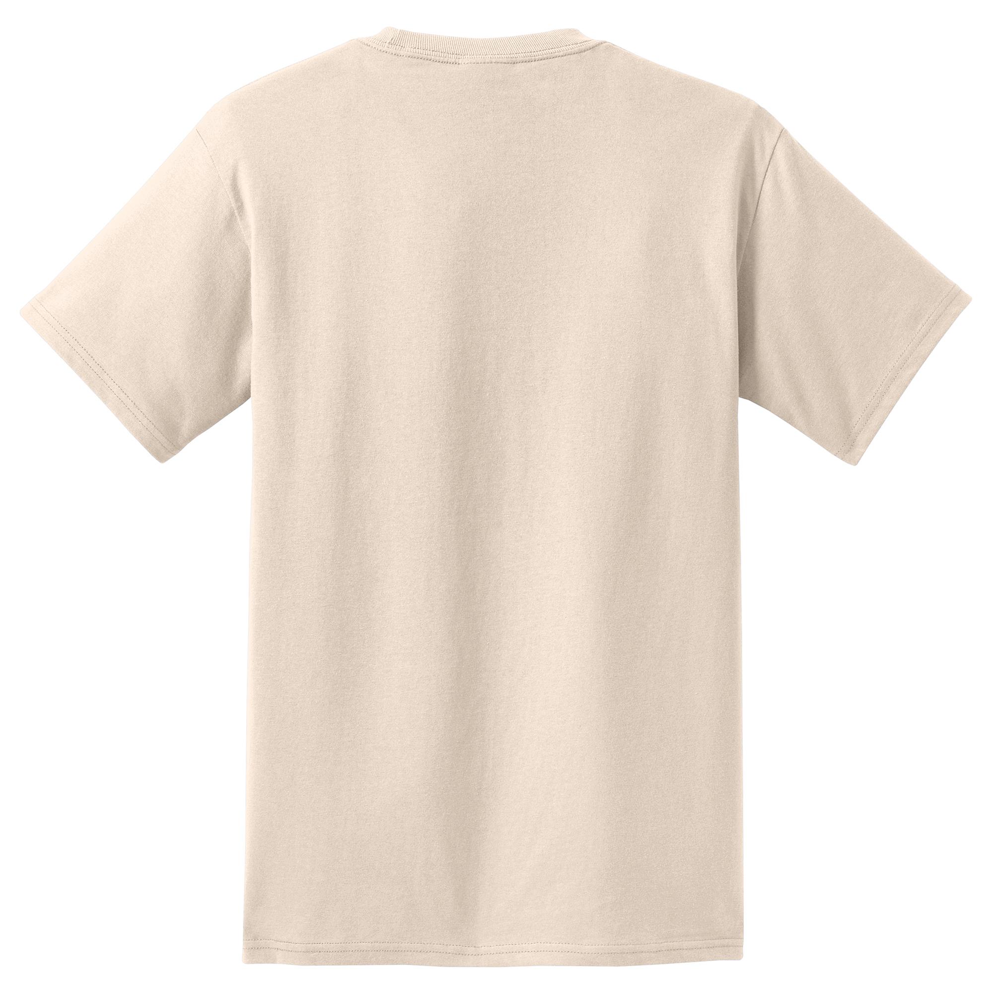 Port And Company Pc61pt Tall Essential T Shirt With Pocket Natural Full Source