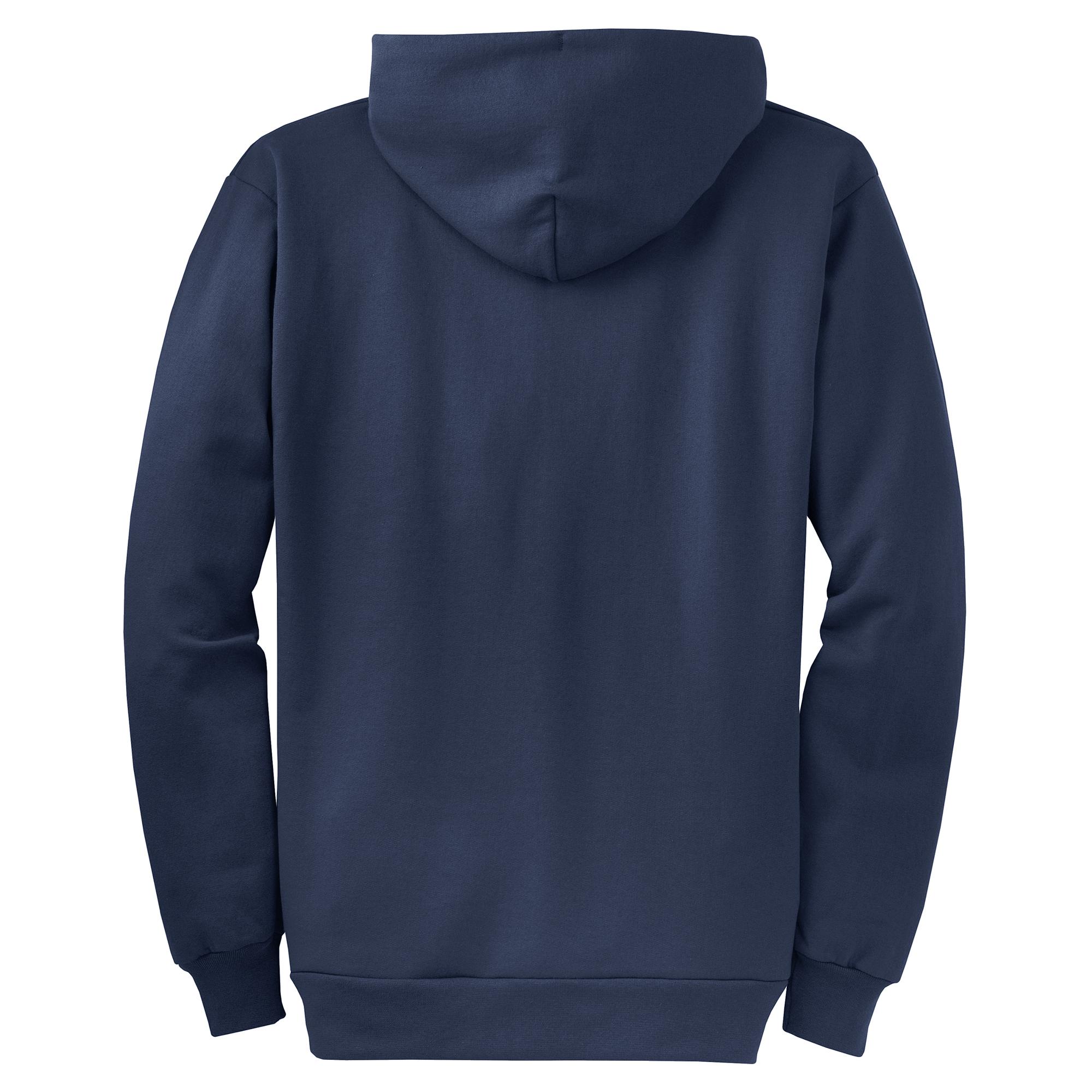 Port & Company PC78ZH Core Fleece Full-Zip Hooded Sweatshirt - Navy ...
