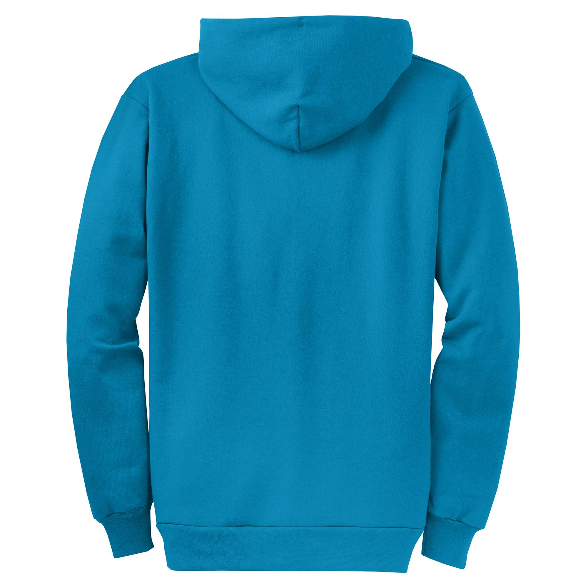 neon blue hoodie